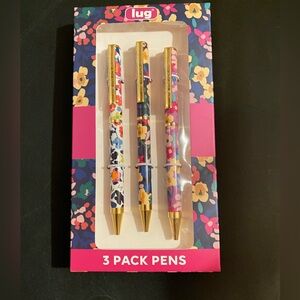 🎁Lug Floral Pen Trio with Gold Accents. Wildflower